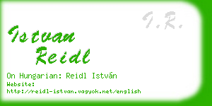 istvan reidl business card